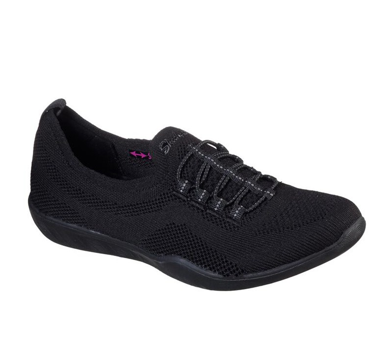 Skechers Dam Svarta Slip On - Newbury St - Every Angle - Sverige (JSXAR-5803)